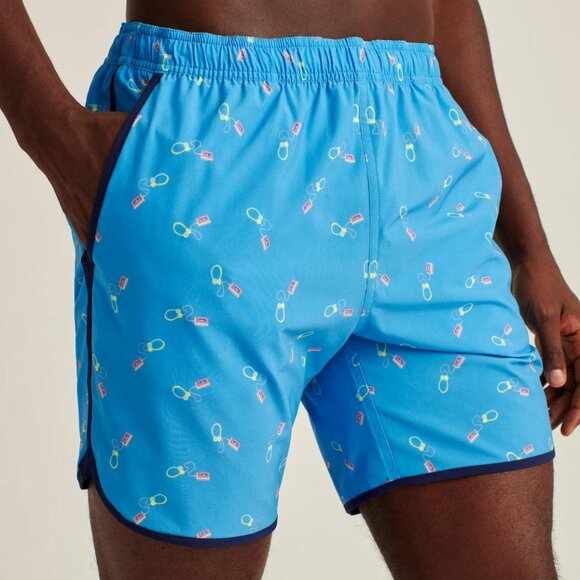 Bonobos Throwback Swim Trunks Shorts Mixed Tapes Printed Pocket XXL New 257170